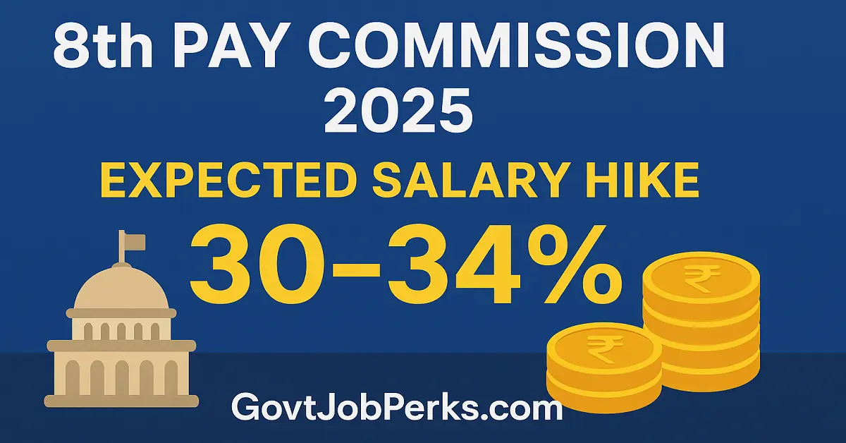 8th Pay Commission 2025 expected salary and pension hike infographic