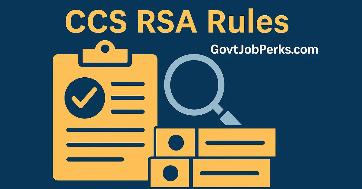 CCS RSA Rules DoPT Issues New Membership Verification Guidelines