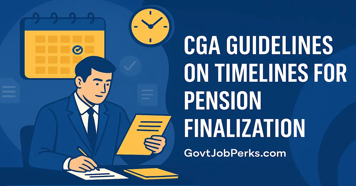 CGA Issues Guidelines on Timelines for Pension Finalization