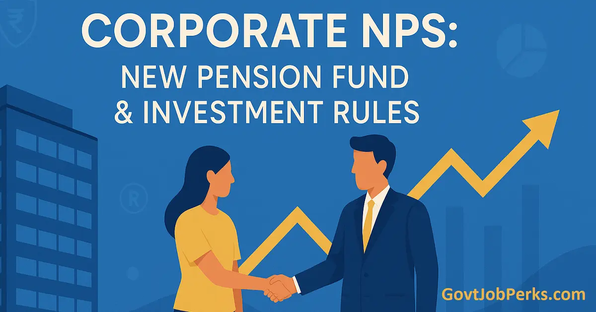 Corporate NPS New Pension Fund & Investment Rules