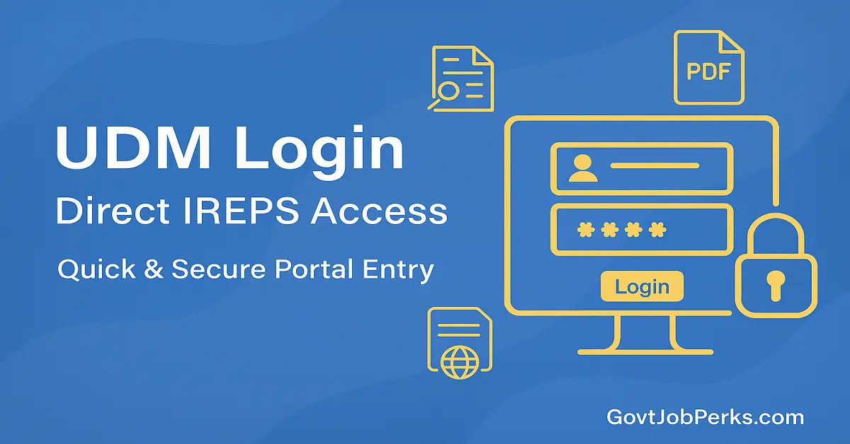 IREPS UDM Login