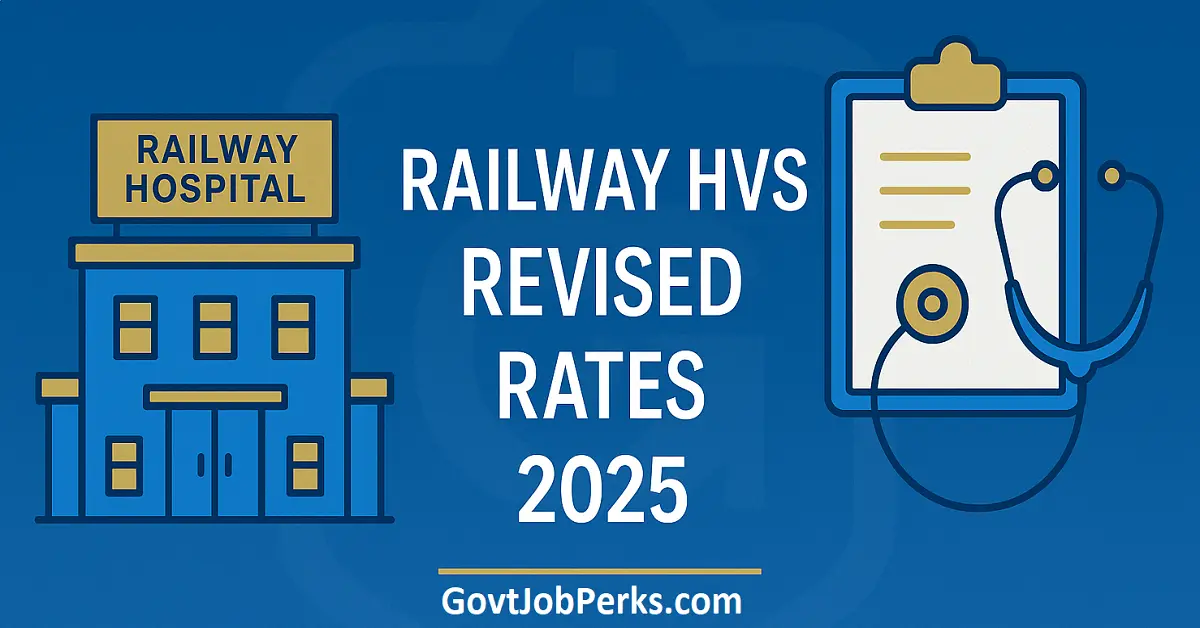 Railway HVS Revised Rates 2025: Updated Honorarium for Honorary Visiting Specialists
