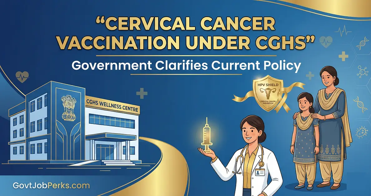 Cervical cancer vaccination under CGHS