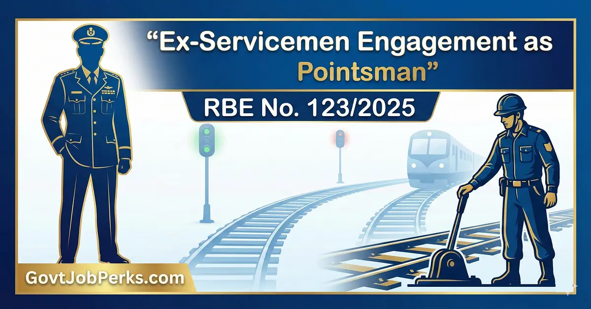 Engagement of Ex-Servicemen as Pointsman