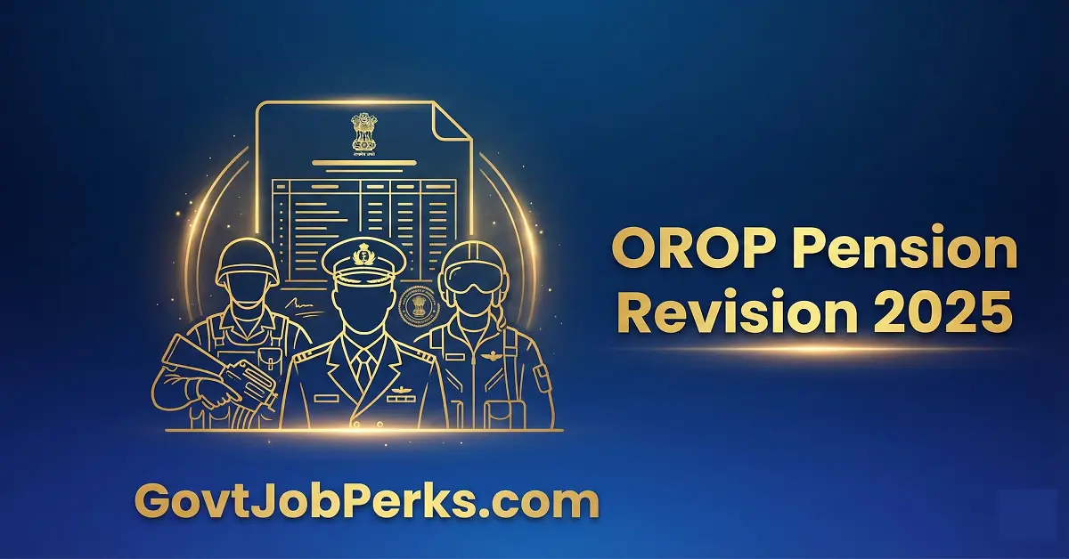 OROP Pension Revision 2025: MoD Issues Corrected Tables