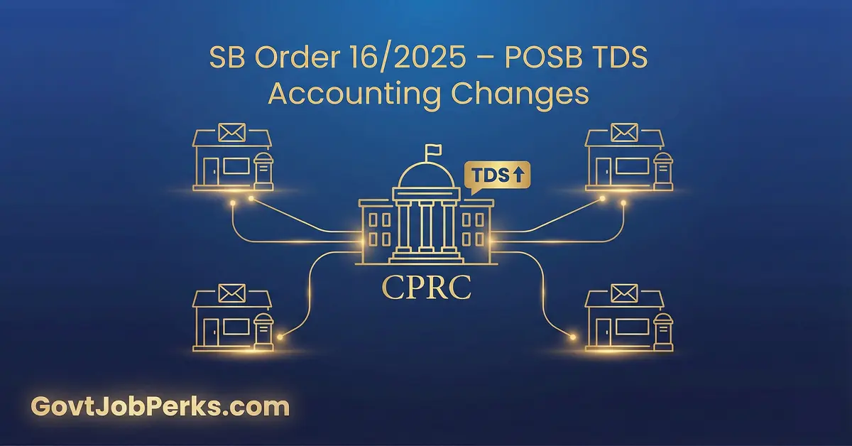 SB Order 162025 New POSB TDS Accounting Rules Explained